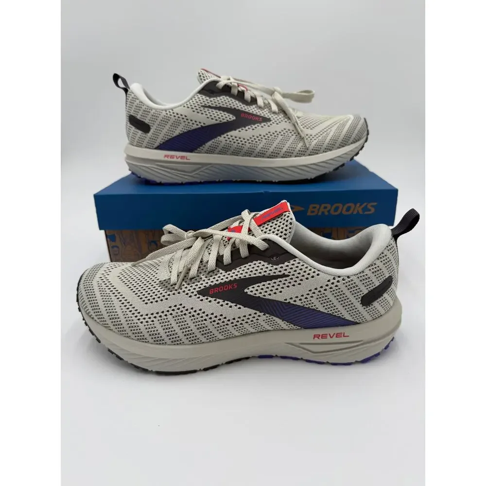 NEW! Brooks Men's Revel 6 Running Shoes - Dawn Blue/Cayenne/Nine Iron - Men's 9